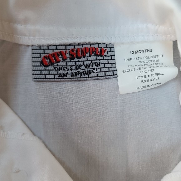 Boys 12M 4-Piece Outfit Vest, Pants, Shirt, Tie - Picture 12 of 13